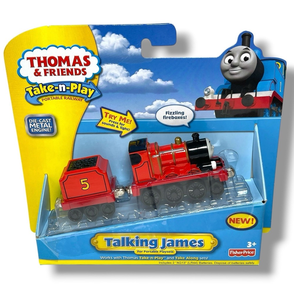 Thomas & Friends Talking James Take-n-Play Die-Cast Train NEW Sealed See Video